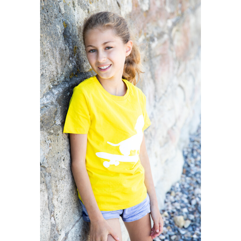 yellow dog t-shirt for kids